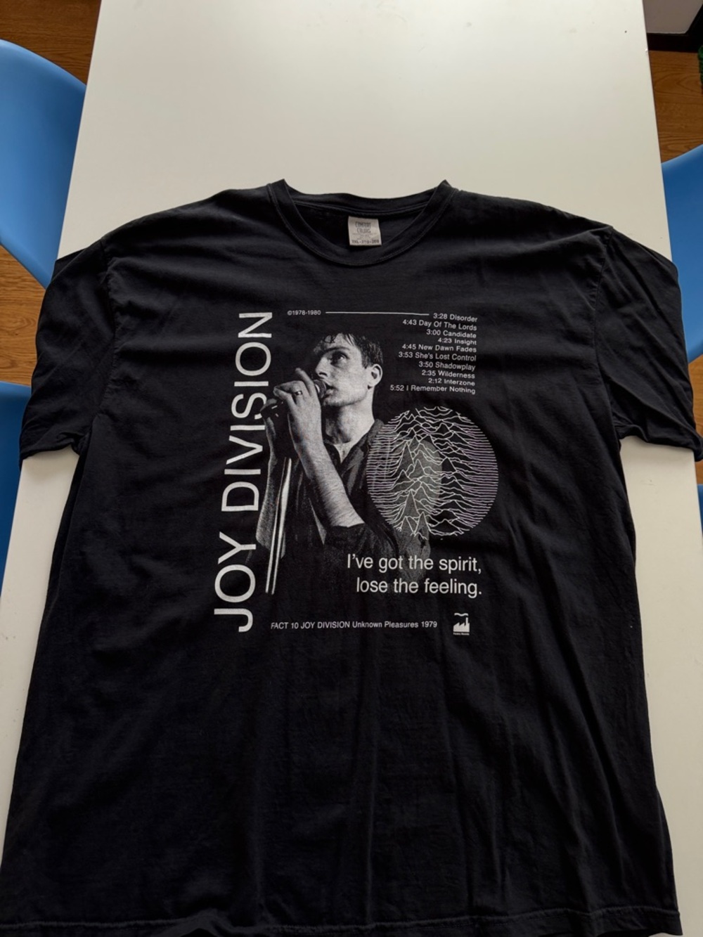 Comfort Colors Black Joy Division Graphic Tee - Black